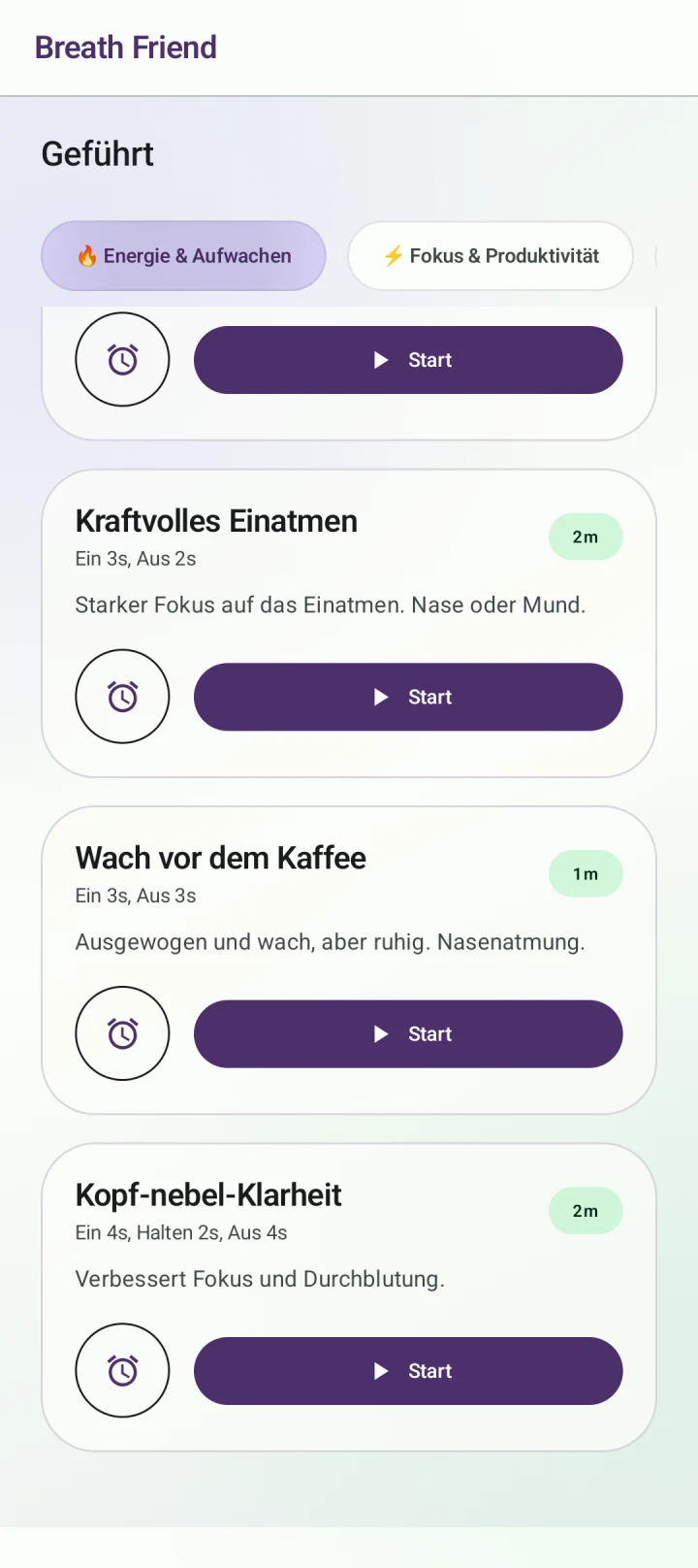 Den Morgen beginnen · Wach vor dem Kaffee