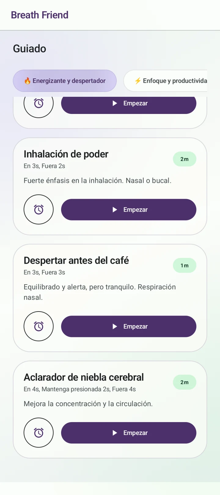 Empezar la mañana · Despertar antes del café
