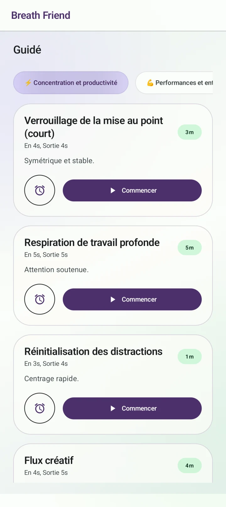 Une pause avant de se concentrer · Verrouillage de la mise au point (court)