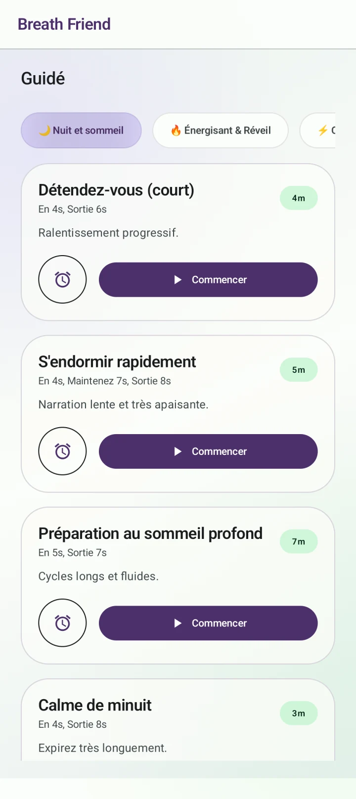 Ralentir avant le coucher · Détendez-vous (court)