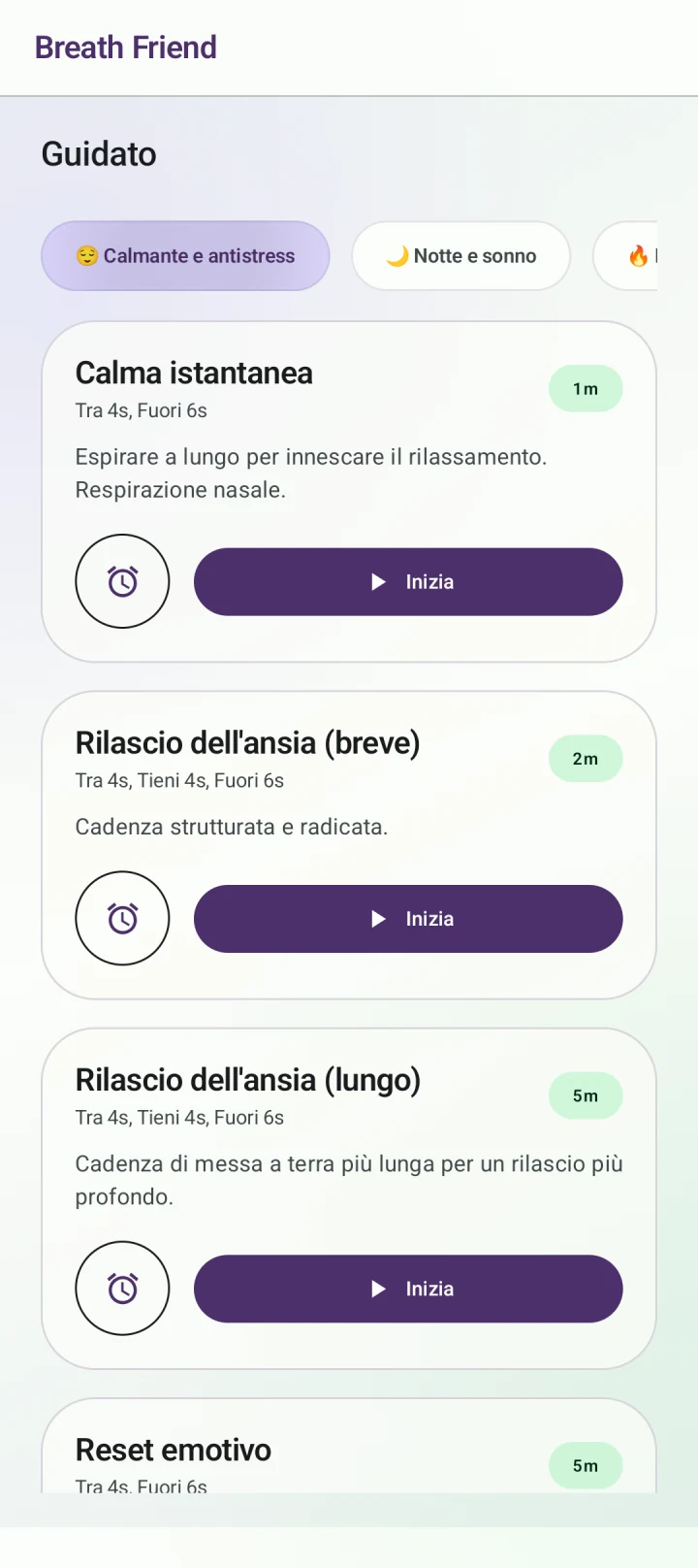 Calma nella vita quotidiana · Calma istantanea