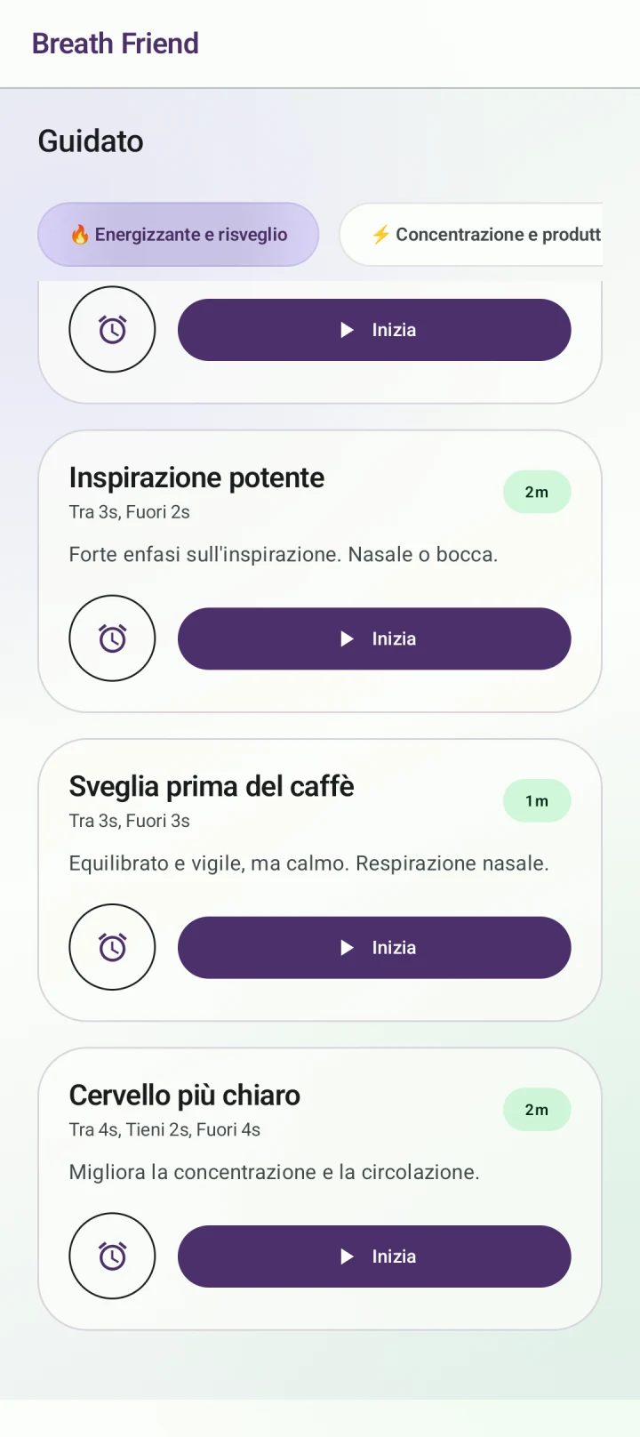 Iniziare la mattina · Sveglia prima del caffè