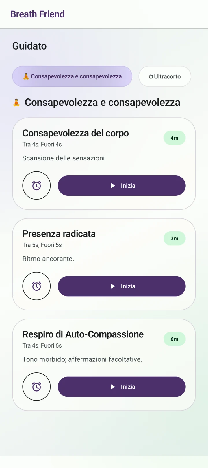 Una pausa consapevole · Consapevolezza del corpo