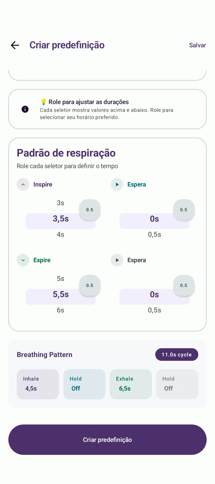 BreathFriend: Encontrar seu ritmo
