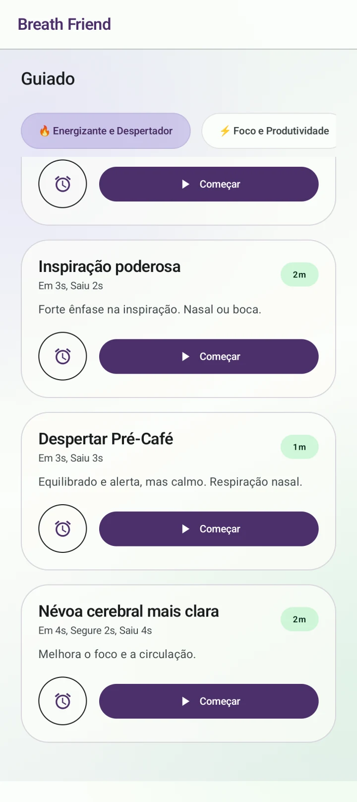 Começar a manhã · Despertar Pré-Café