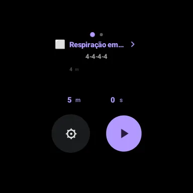 Bloco de início rápido do BreathFriend no Wear OS
